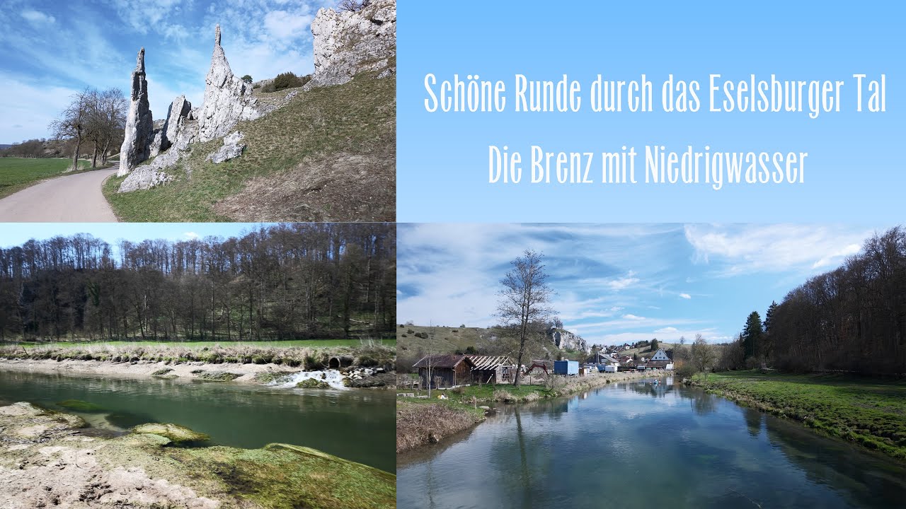 Niedrigwasser der Brenz - Eselsburger Tal - Schöne Runde