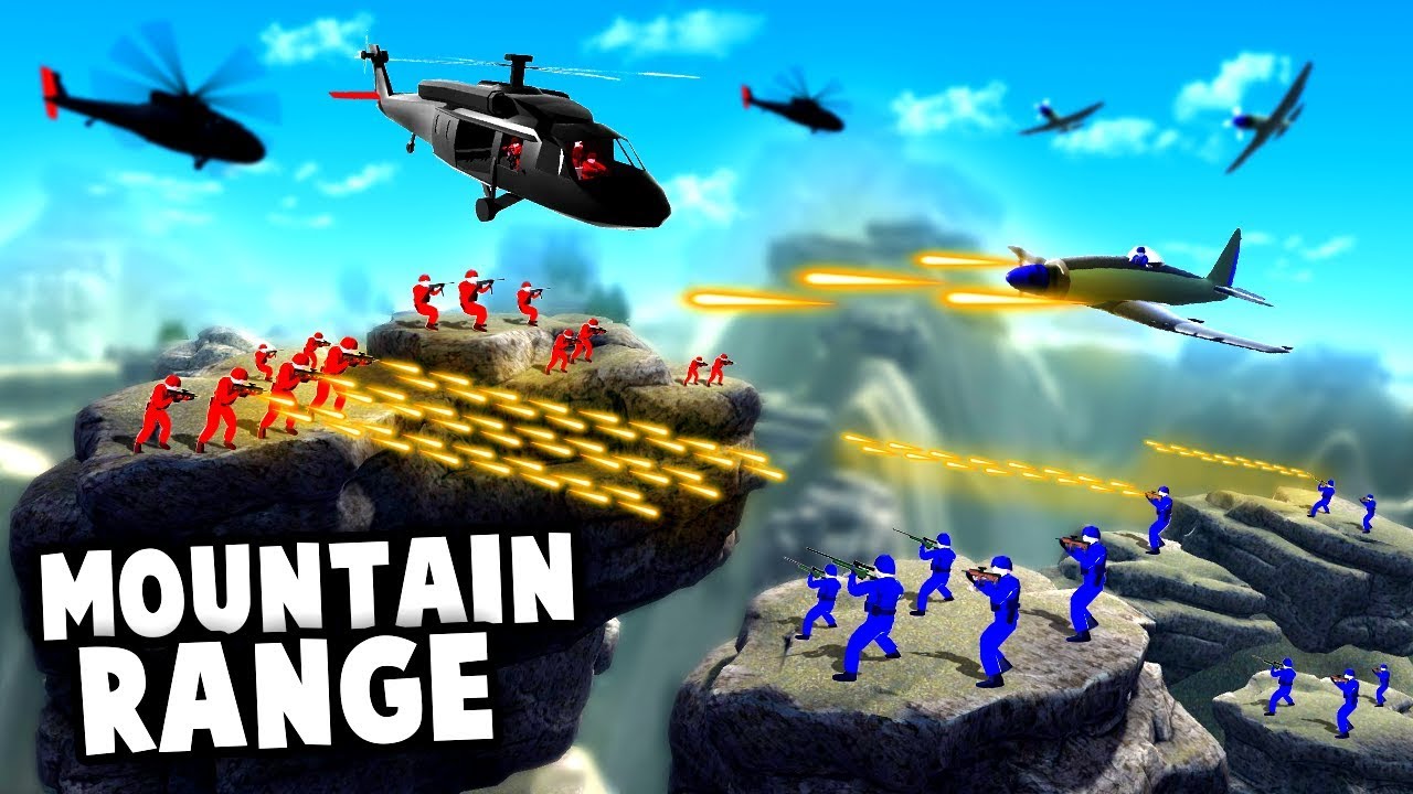 NEW Official MAP! Epic BATTLE of the MOUNTAIN RANGE! (Ravenfield Update Gameplay)