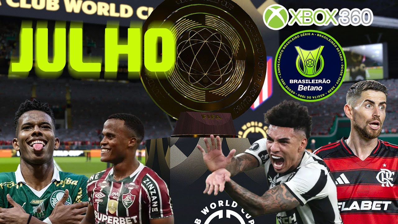 NOVO PES 2025 DE JULHO XBOX 360 C/ SUPER MUNDIAL/BRASILEIRÃO SÉRIE A/B 2025 V1.8