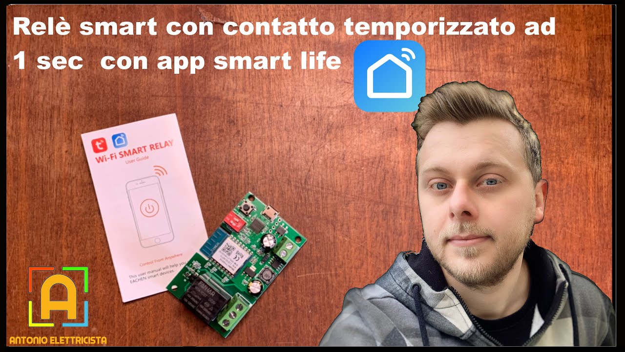 Relè smart con contatti puliti da 1 sec con app smart life