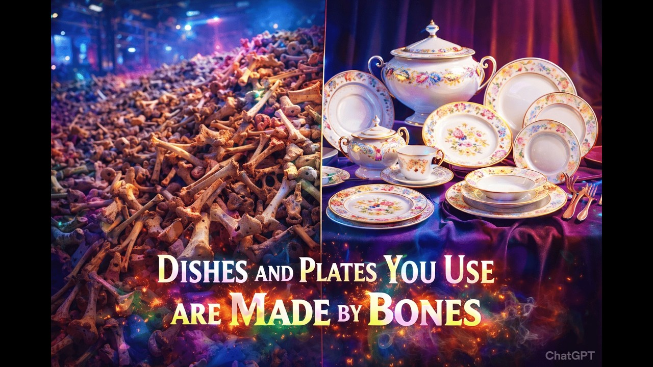 How Dishes & Plates You Use At Home Are Made By Animal Bones  | Full Process