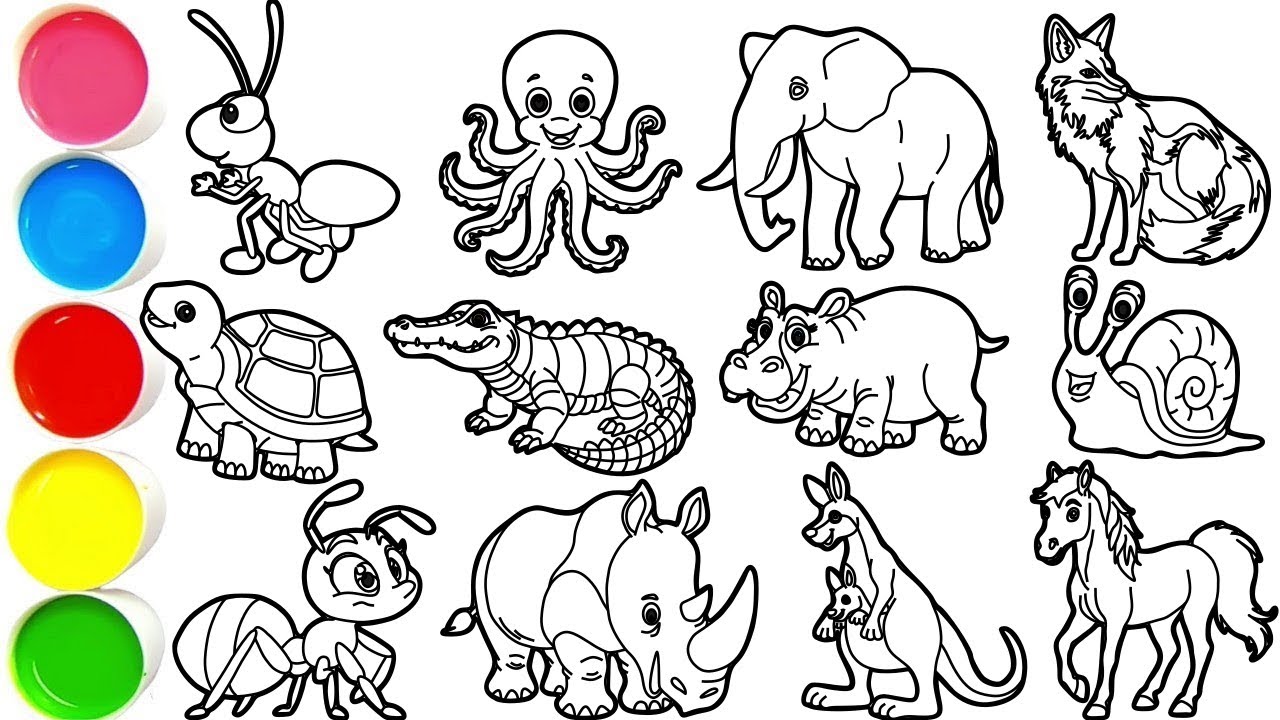 Draw Amazing Animals in Minutes - Ant, Octopus, Elephant, Fox, Turtle, Crocodile & others
