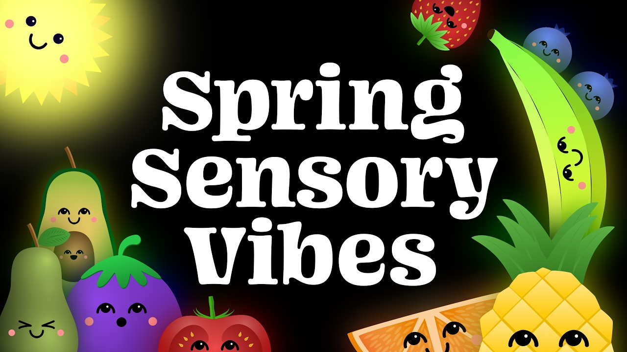 Spring Vibes With Dancing Fruits & Veggies 🥕🌸🌿 Baby Sensory LIVE 24/7