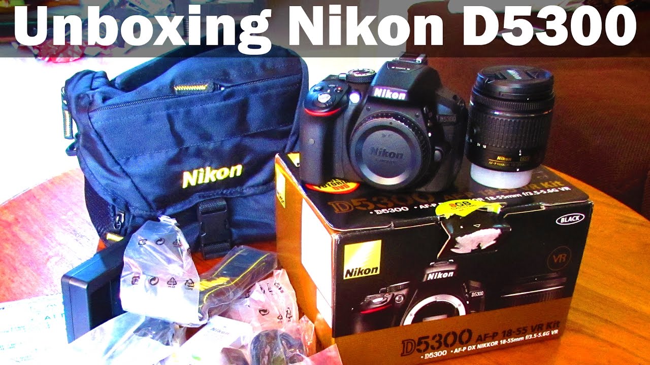 Unboxing Nikon D5300 with AF-P DX NIKKOR 18-55mm Lens Kit - 2017