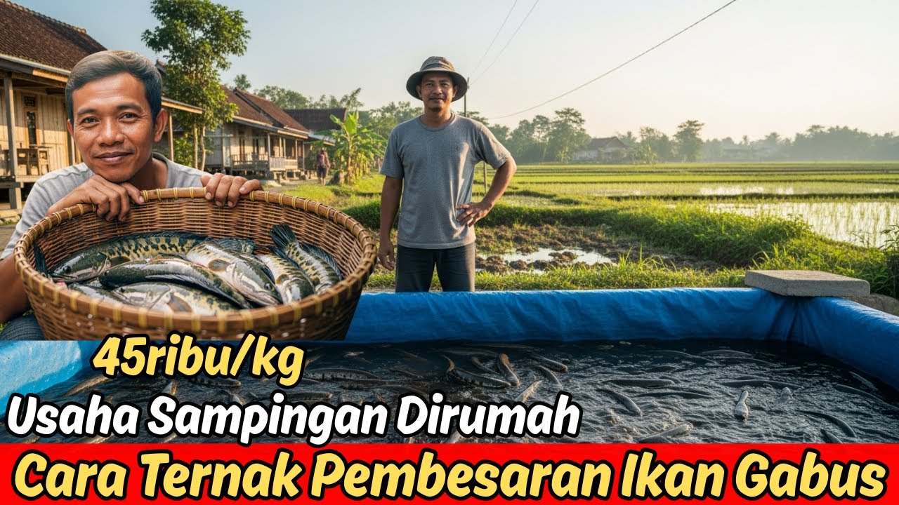 LuarBiasa‼️Cara Ternak Ikan Gabus di Kolam Terpal untuk Pemula | Modal Kecil Untung Jutaan