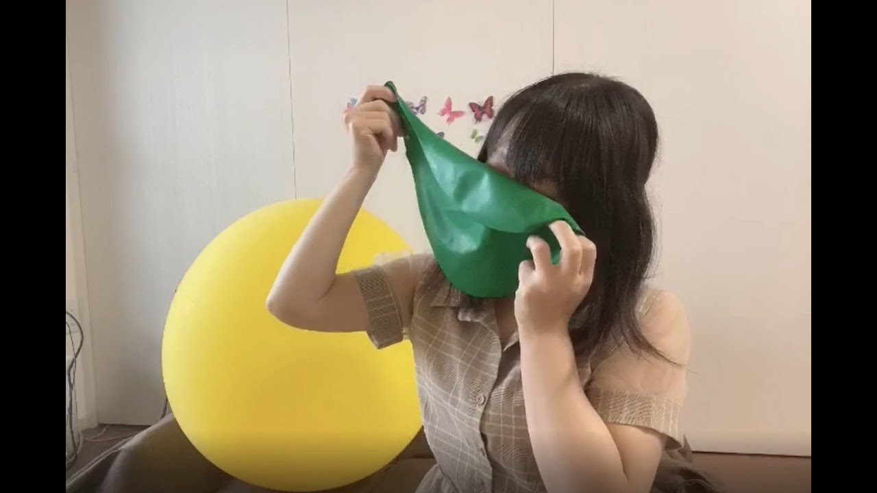 【🎈ふうせん🎈女】嗅いだり伸ばしたり膨らませたり嗅いだり【世界一ふうせんの匂いがスコ！！！！！】 ※音注意※