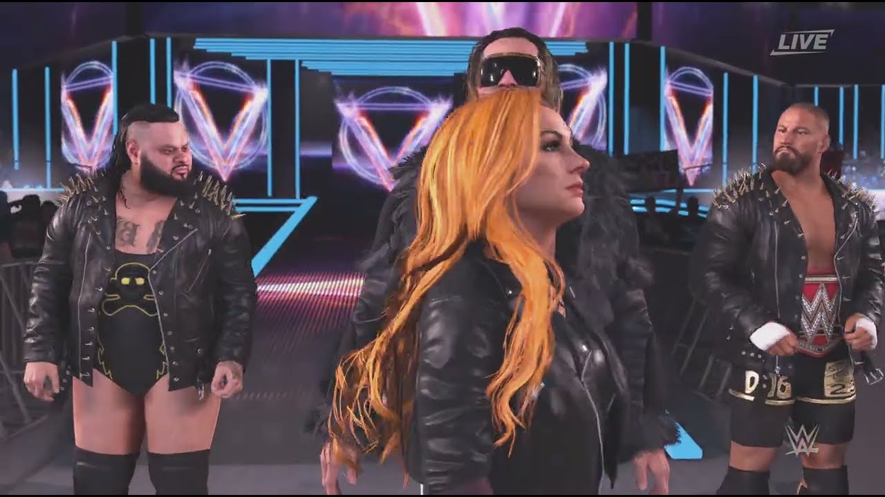 WWE 2K26 Lady F & the Hart Foundation vs the original Vision