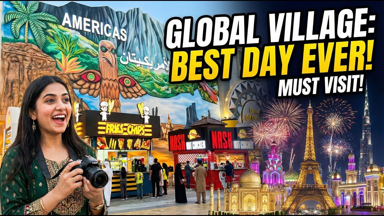 I ATE EVERYTHING at Global Village Dubai! 🤤 Best Food & Hidden Gems