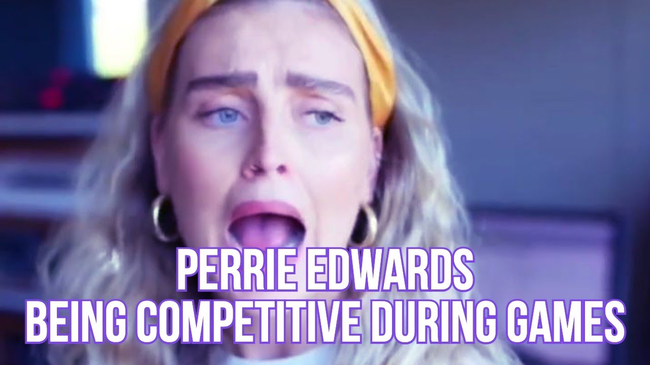 Perrie Edwards being competitive during games
