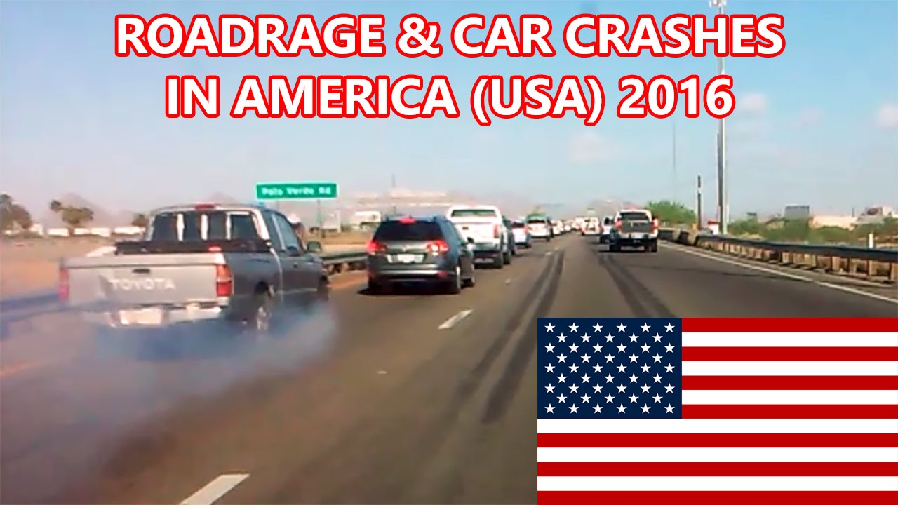 Road Rage and Car Crashes in America (USA) 2016 HD (Part 2)