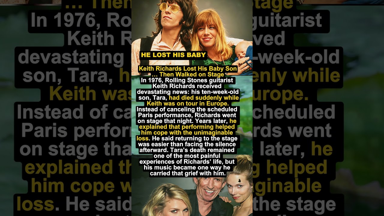💔 Keith Richards Lost His Baby Son&hellip; Then Walked on Stage #shorts