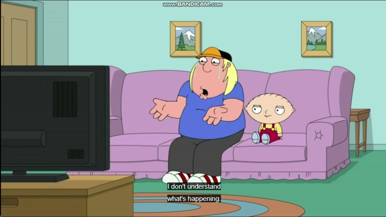 Stewie Forces Chris to watch a kids show