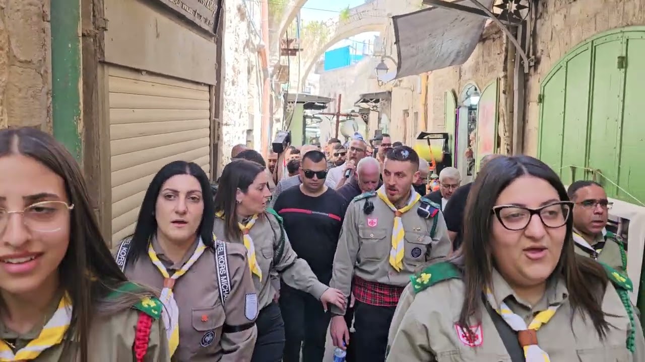 مسيرة الجمعة العظيمة كاثوليك القدس 18- 04-2025  FOOD FRIDAY JERUSALEM