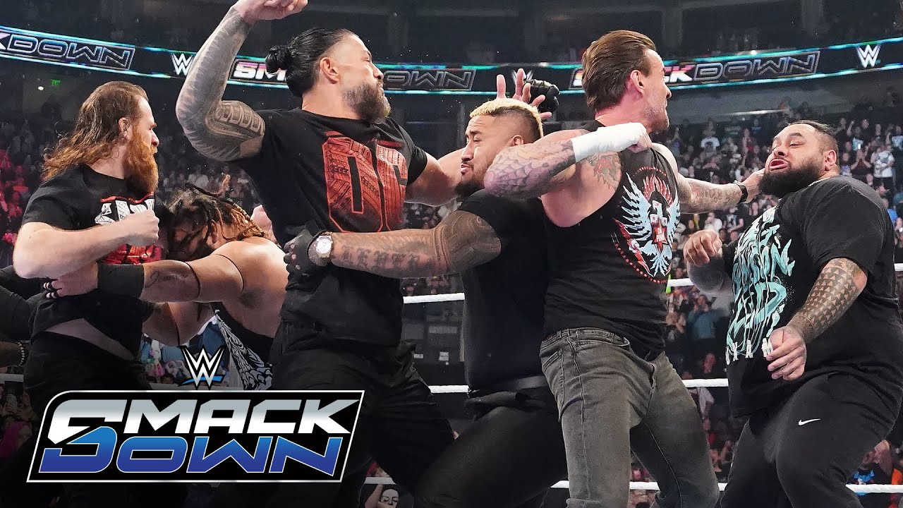 ПОЛНЫЙ СЕГМЕНТ: Пол Хейман возвращается с CM Punk в качестве пятого участника OG Bloodline: Smack...