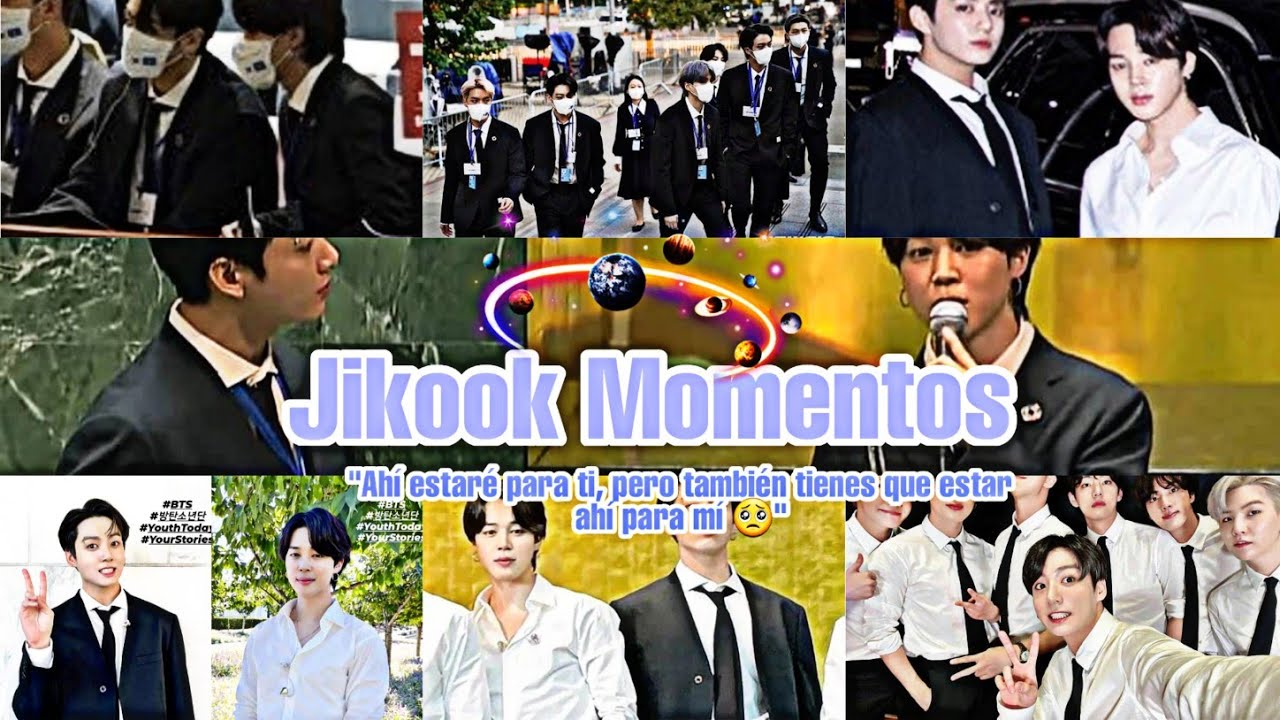 Jikook Momentos💙BTS ONU+Jk cuidando de Jimin💕