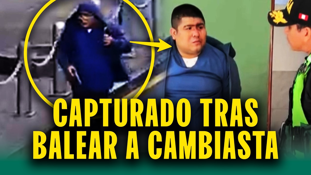 Intent&oacute; huir con arma en mano tas disparar a cambista en iglesia del Centro de Lima