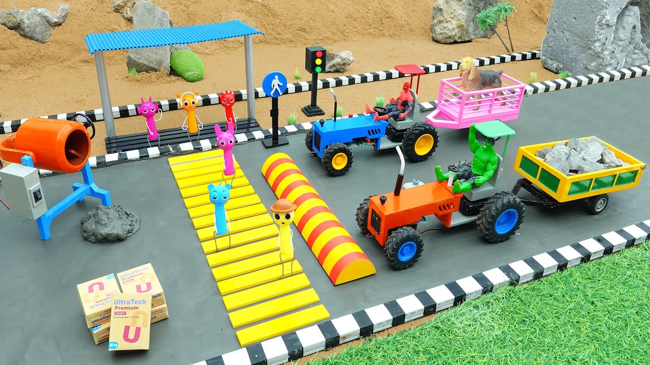 DIY Tractor Project Builds Speed Bump to Help Pedestrians Cross Safely