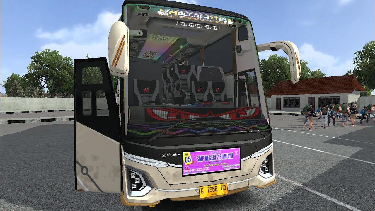 Haii guys saya akan jalan jalan pake bus moccalatte pariwisata ke candi Prambanan #bussid #busmania