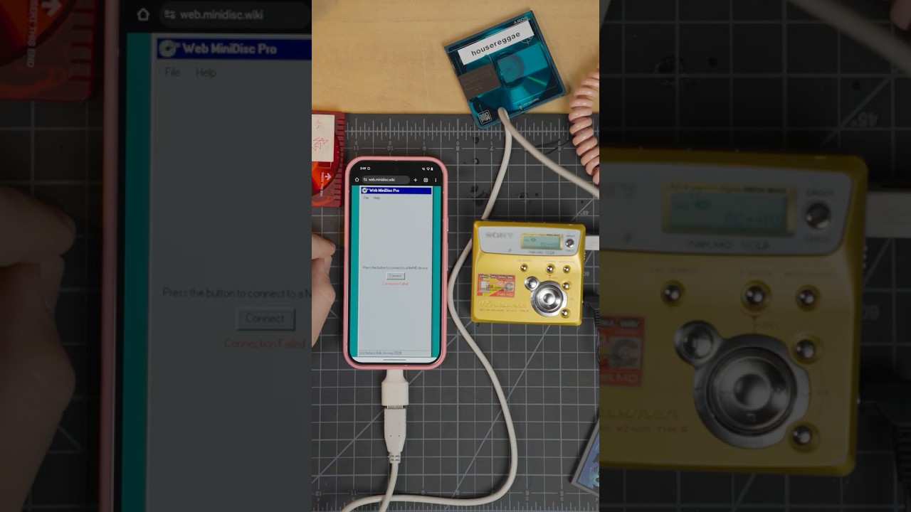 How you can still add songs to a minidisc from a modern computer using a web app. #technology