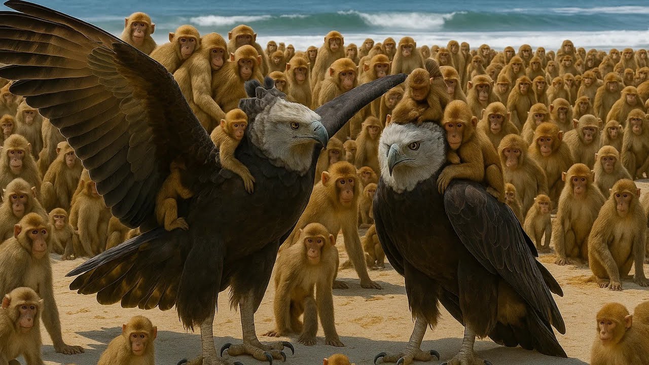 Humanos Soltaram Duas Harpias em Uma Ilha Cheia de Macacos Após 100 Anos de Tranquilidade