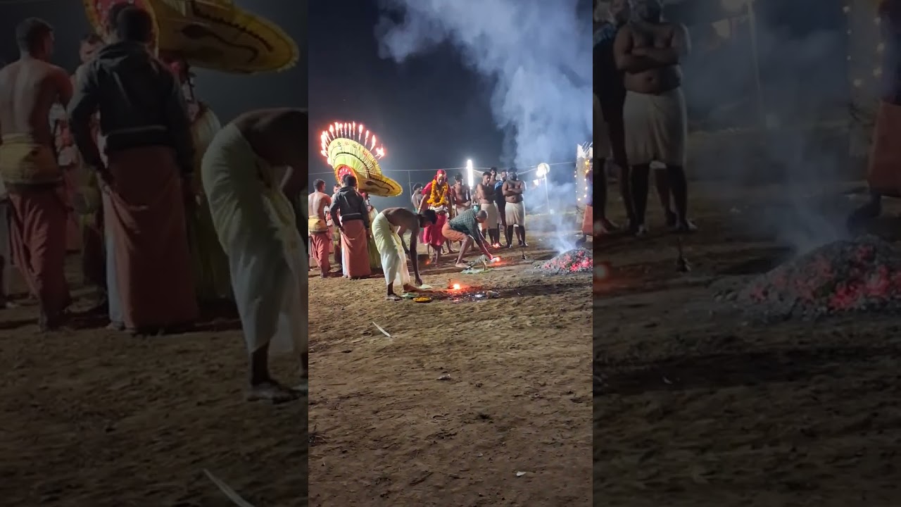 മേലേരി കയ്യേൽക്കലും പുതിയ ഭഗവതിയുടെ പുറപ്പാടും 🙏🙏🙏