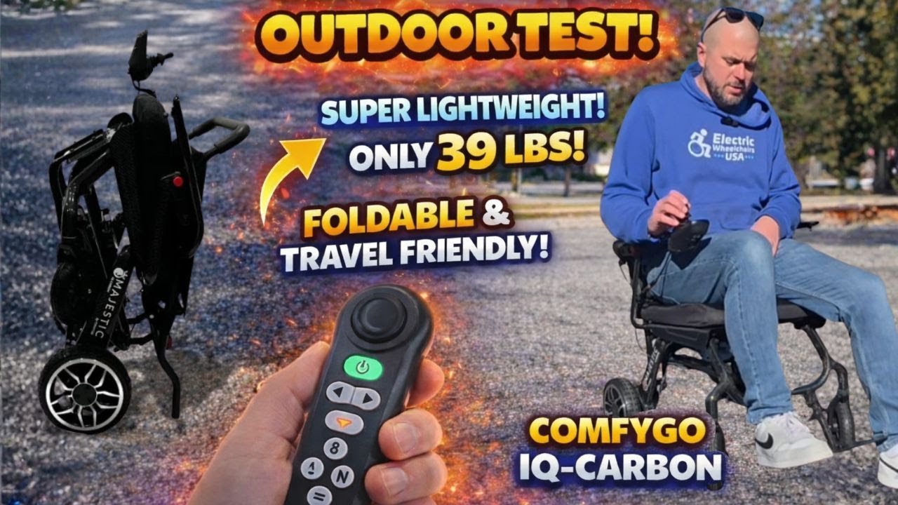 39 lbs?! This Carbon Fiber Power Wheelchair Surprised Me | ComfyGo IQ-Carbon Review