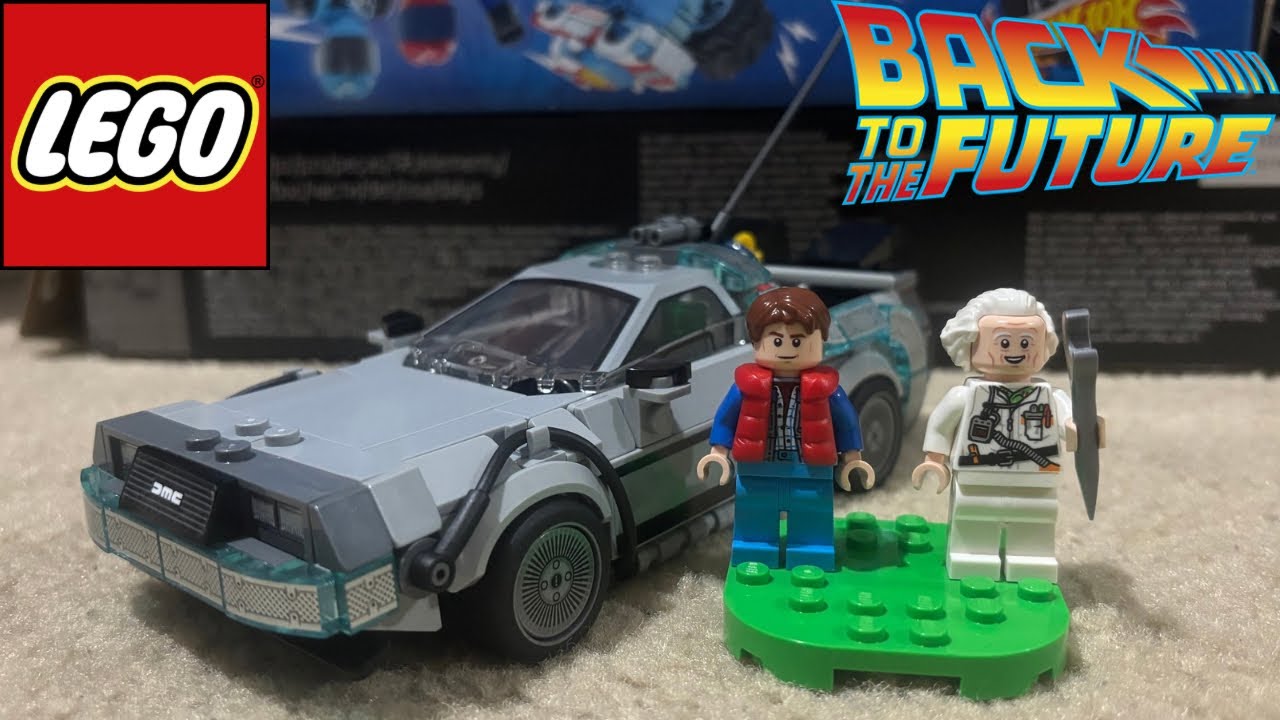 Lego Speed Champions Back to the Future DeLorean Time Machine (77256) Unboxing, Speed Build!