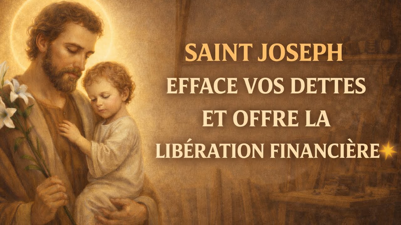 🏦 QUAND TOUT EST BLOQUÉ… SAINT JOSEPH RÉPARE TES PROBLÈMES D’ARGENT 📿