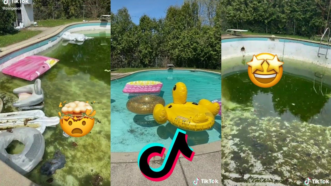 SATISFYING Pool Cleaning TikTok Compilation✨ #1 | Vlogs from TikTok