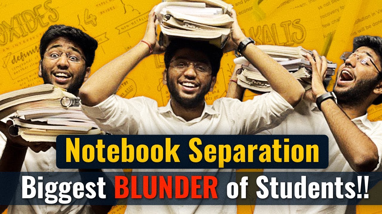 Biggest BLUNDER of Students- Notebook Separation | How to Manage Notes? @ShobhitNirwan17