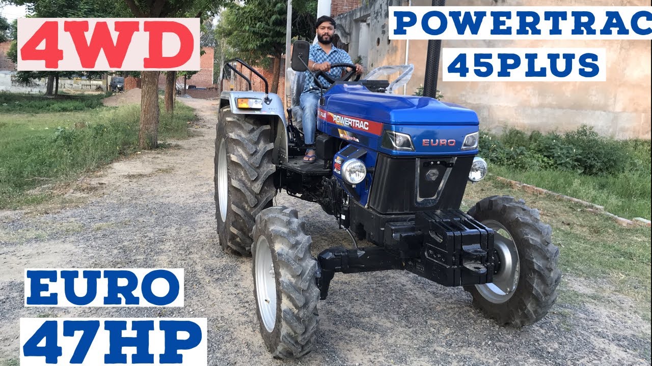 Powertrac euro 4X4 | powertrac euro 47 HP 4WD | powertrac euro 47HP , powertrac euro full review