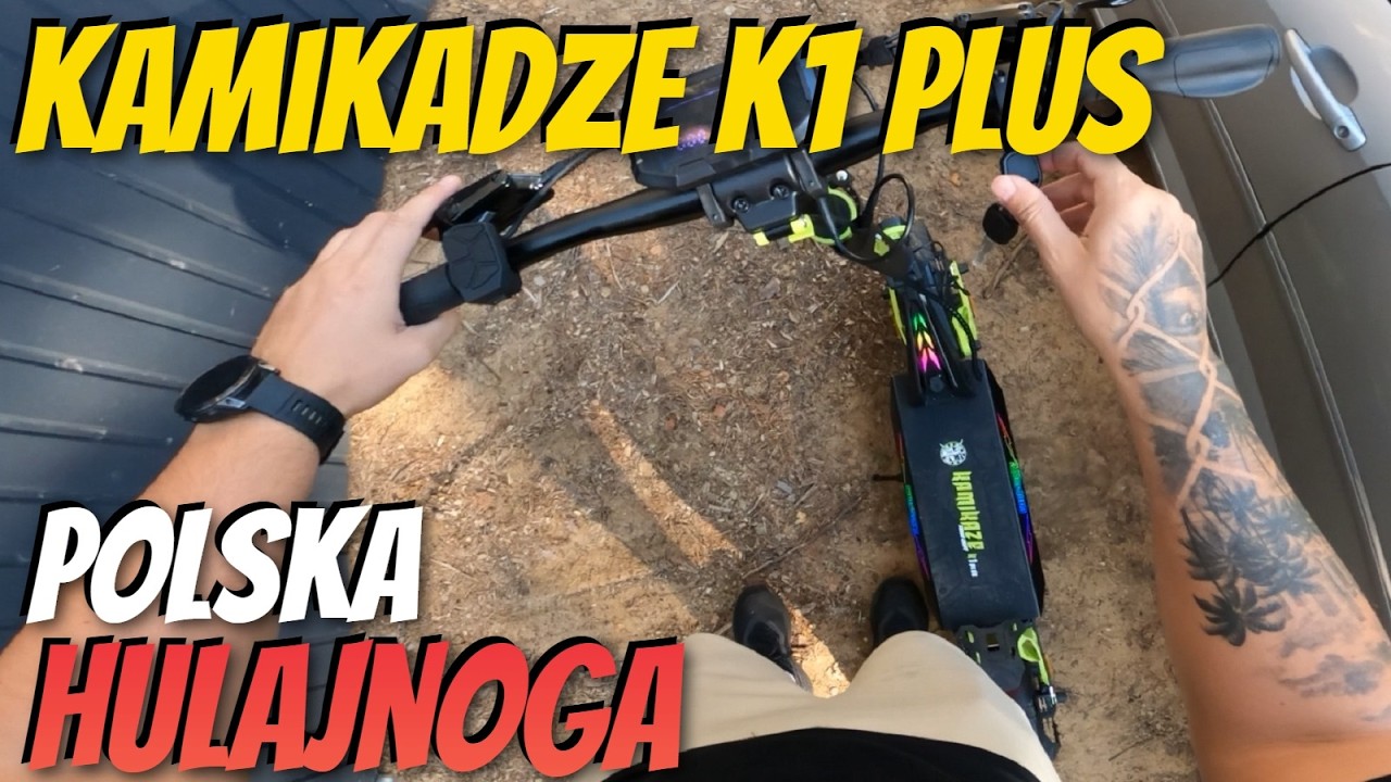 Bardzo dobry wybór - Polska hulajnoga Kamikaze K1 plus tokyo drift - Recenzja Porządne hamulce test