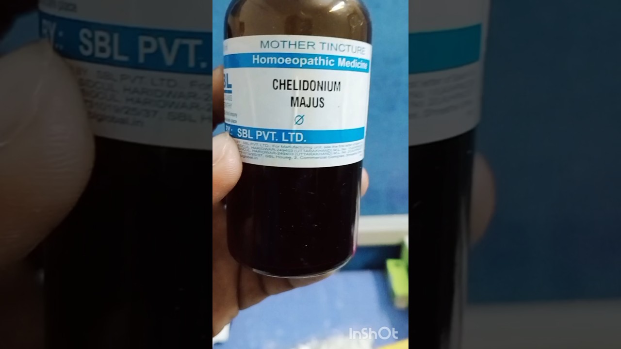 Chelidonium Majus Mother Tincture #shorts #shortsfeed #shortsvideo #homoeopathy #chelidonium
