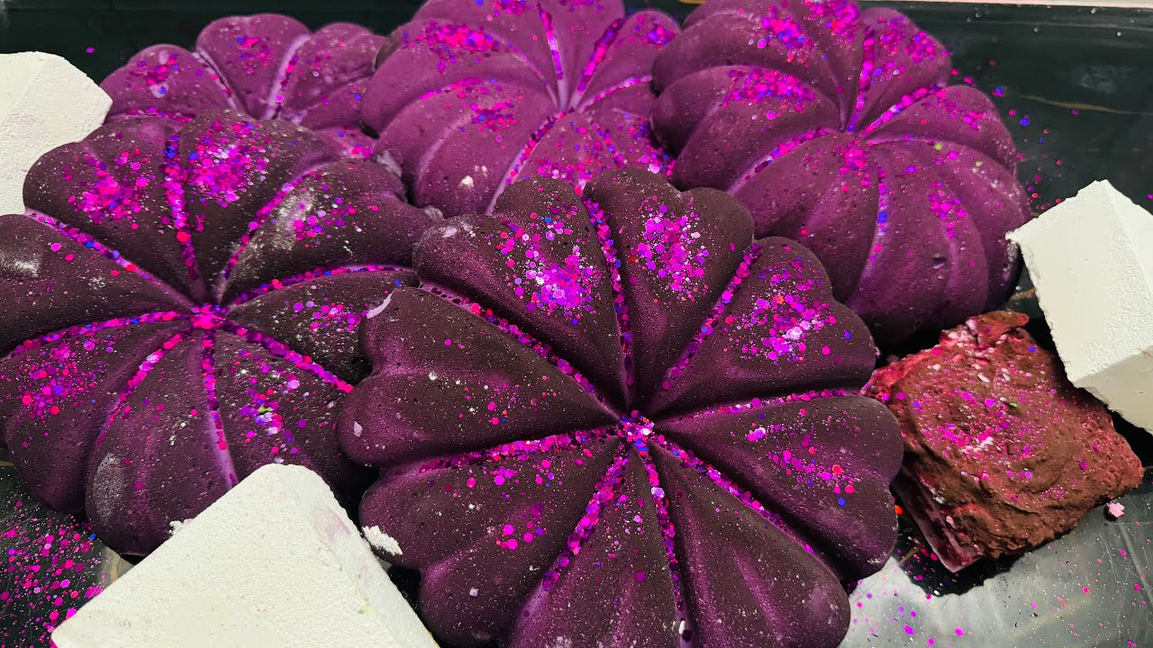 Purple Crispy ASMR Gym Chalk Pumpkin | Dusty Dyed Chalk ASMR