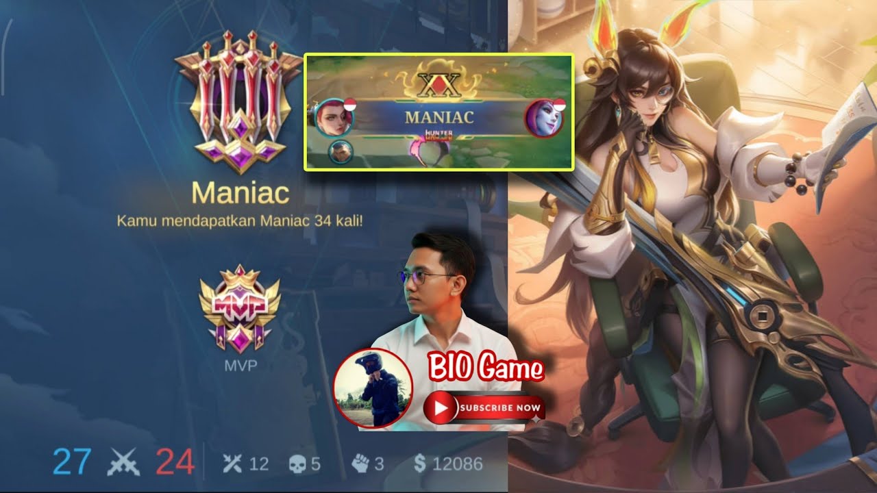 LESLEY MANIAC BEST GOLD LANER MOBILE LEGENDS BANG BANG
