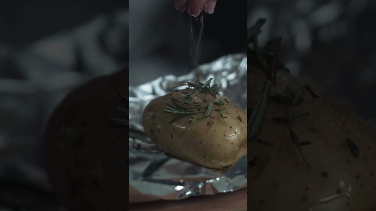 ASMR BBQ Steak and Potatoes  #asmrcooking #asmrbbq #asmrfood #satisfyingcooking #cookingsounds