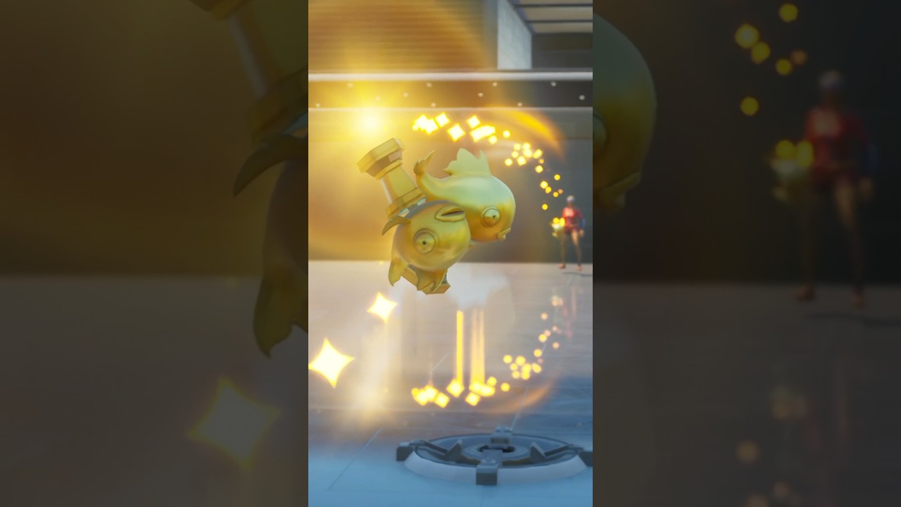 What Happens When Mythic Goldfish COLLIDE In Fortnite? #fortnite #fortniteclips #fortnitechapter5