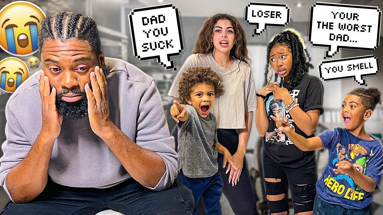 BEING DISRESPECTFUL TO OUR DAD FOR 24 HOURS! I THINK WE TOOK IT TOO FAR. *HE’S SAD*