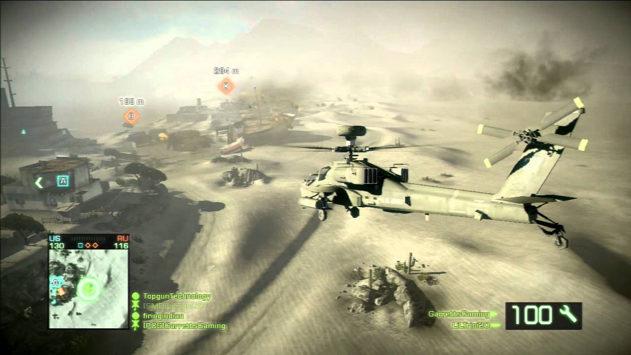 Battlefield Bad Company 2 - Online and Helicopter Gameplay
