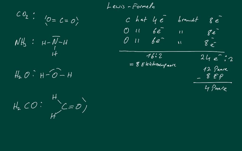 Lewis Formel - Lewis Schreibweise