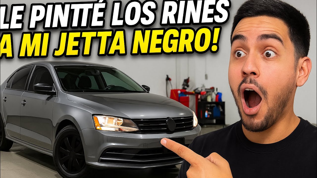 Le pinté los rines a mi Jetta y quedó brutal🔥