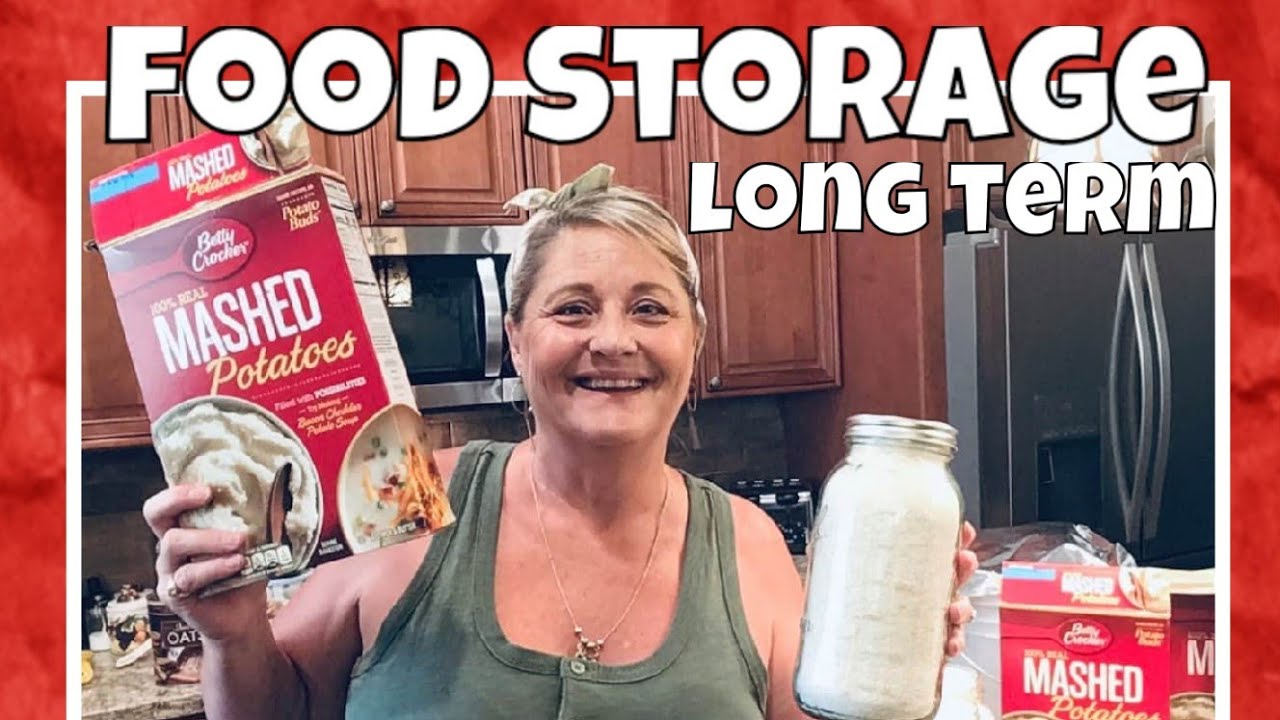 Long Term Food Storage - Storing Mashed Potato Flakes in Glass Containers