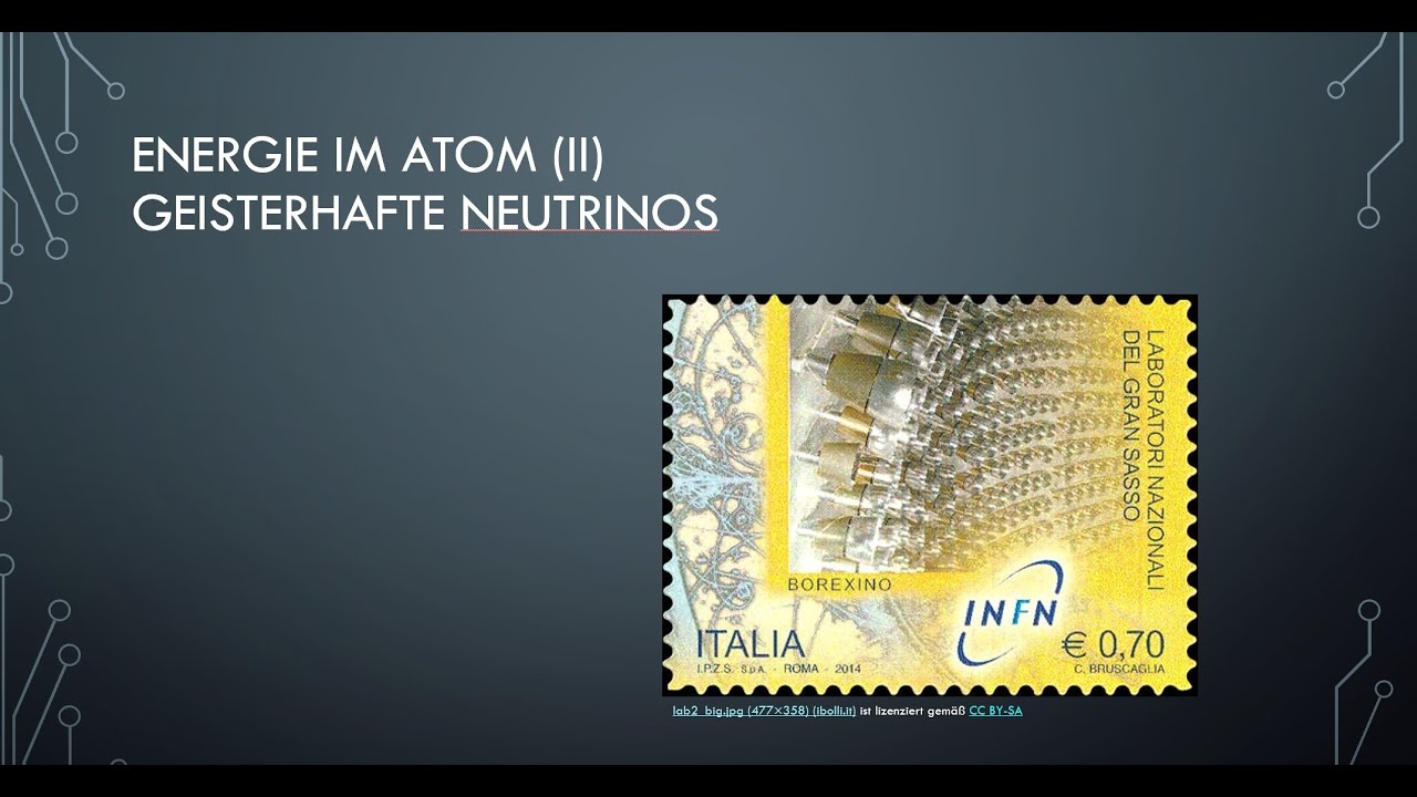 Energie im Atom II Geisterhafte Neutrinos