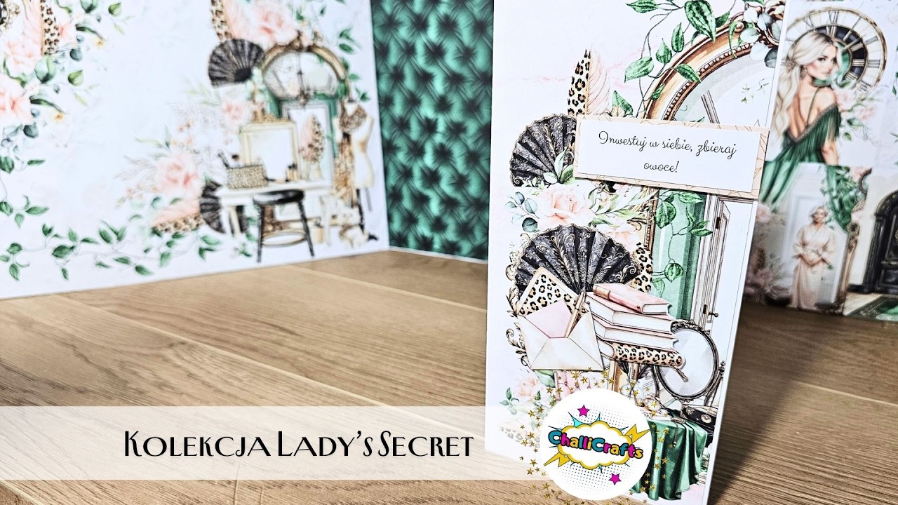 Szybka inspiracja na kartkę urodzinową dla biznwewomen | Scrapbooking | @mintaypapers  Lady's Secret