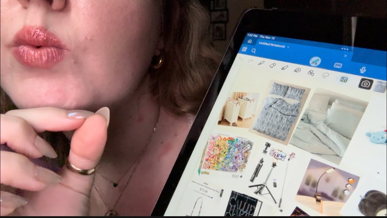 ASMR Showing you my Christmas wishlist (soft spoken and whispers, tracing & lots of tingly rambles)
