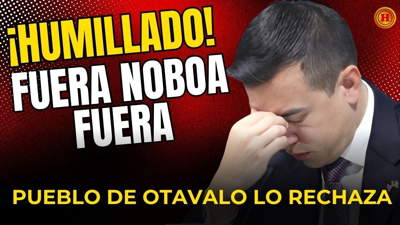 ¡HUMILLADO! Pueblo de Otavalo RECHAZA a Noboa y su ejército de guardaespaldas