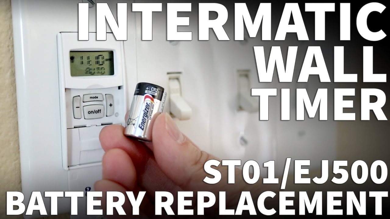 Замена батареи в таймере Intermatic — таймеры Intermatic ST01 и EJ500 не работают из-за низкого з...