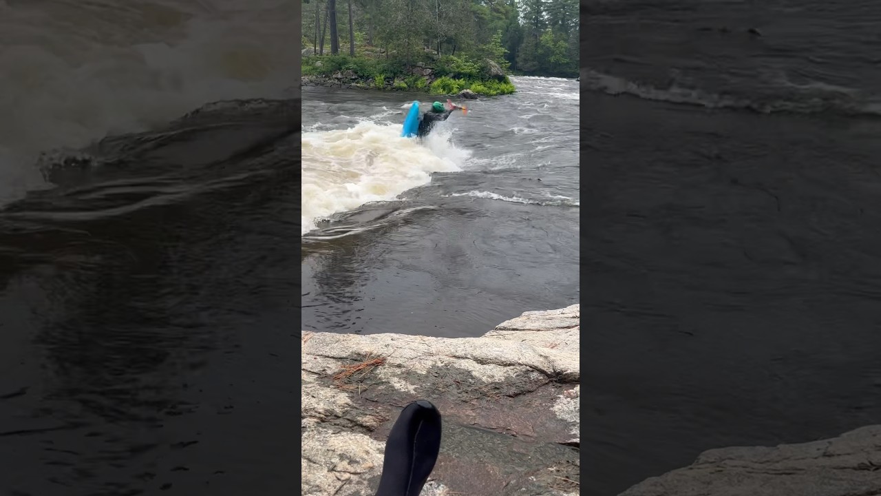 Space Godzilla and failed loop 🌂😅🥶🫨🫛🌽 #whitewaterkayaking #dashcamcrashes #waterfall #kayak
