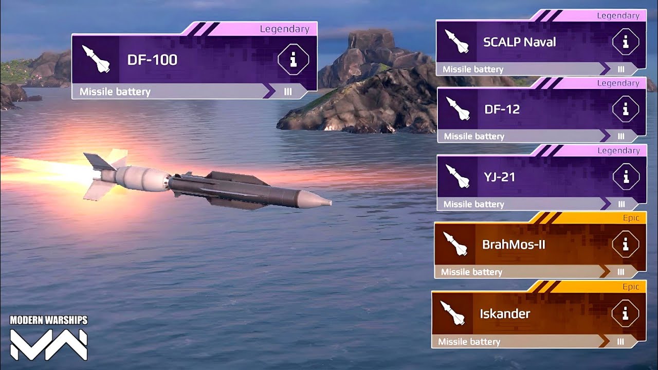 DF-100 VS Top 5 Missile Damage Test Against Air Defence - Modern Warships