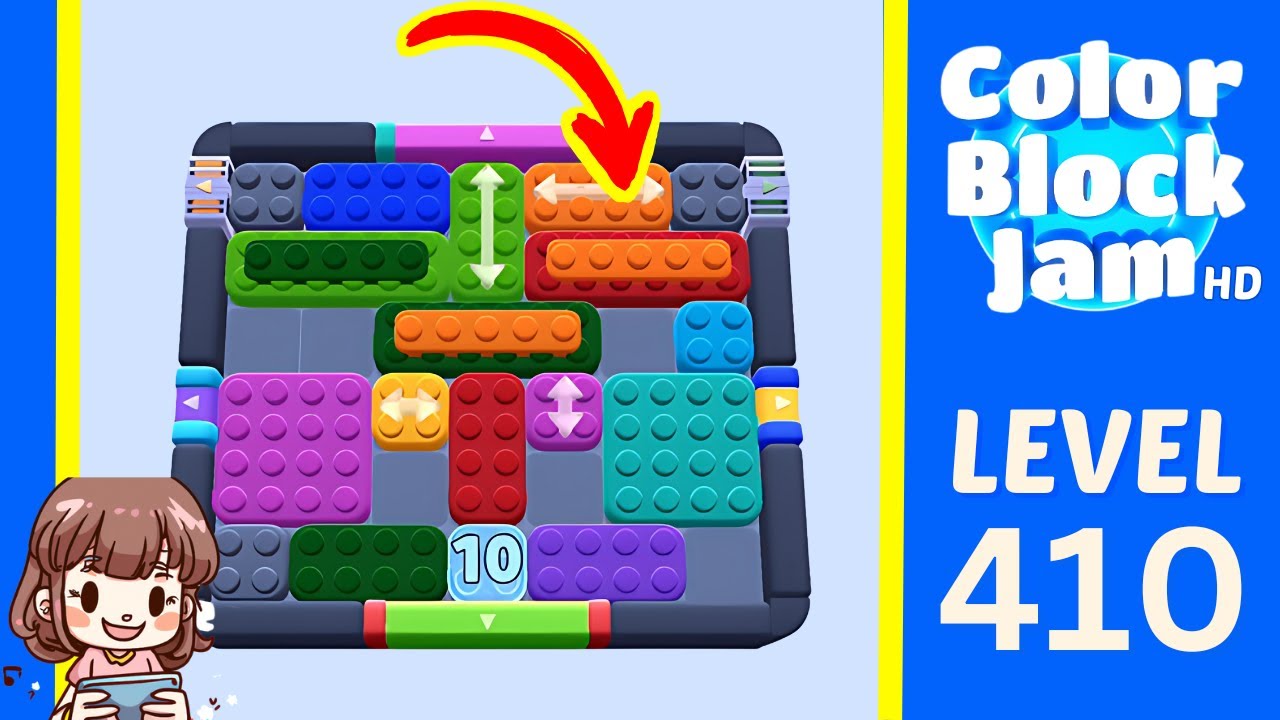Color Block Jam Level 410 Solution Walkthrough
